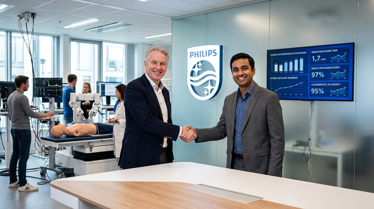 33,7 млн долларов на инновации: Philips развивает управляемую ИИ робототехнику для спасения пациентов с инсультом - МИОТ