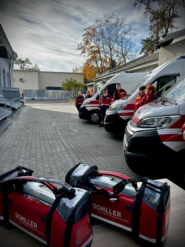 Дефібрилятори SCHILLER для Одеського обласного центру екстреної медичної допомоги і медицини катастроф